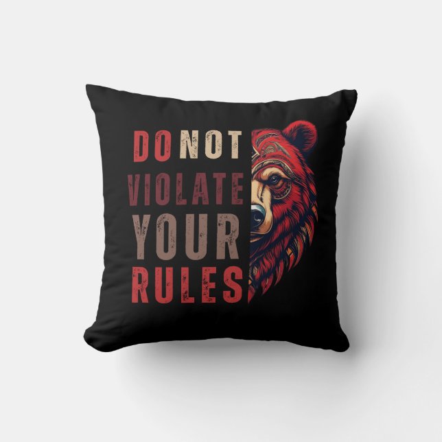 Almofada Motivação | Próximo modo de pensar | Urso (Frente)