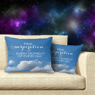 Almofada Motivational Find Inspiration in Every Moment