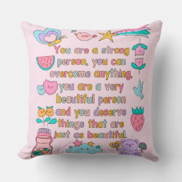 Almofada Motivational Home Decor Accent