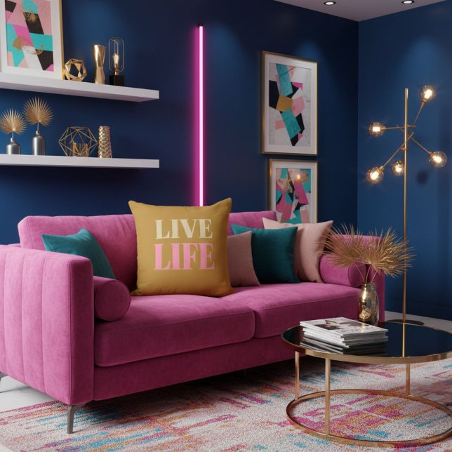 Almofada Motivational quote encouraging positivity (Criador carregado)