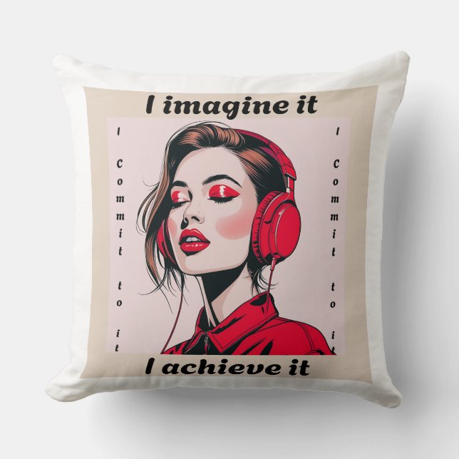 Almofada Motivational Quote Pillow (Frente)
