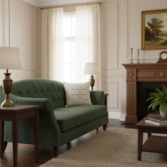 Almofada Motivational typography  elegant quote  (Criador carregado)