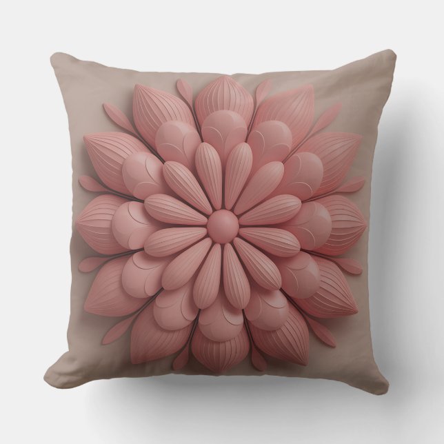 Almofada Motivo de Batik 3D Gunungan Petal Echo (Frente)
