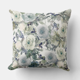 Almofada Motivos florais para a época de Natal