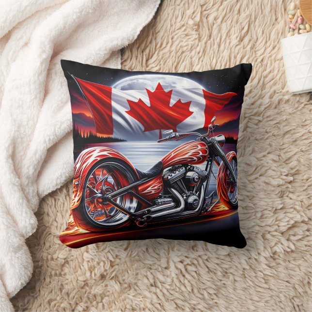 Almofada Moto canadense em lua (Cobertor)