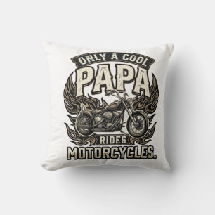 Almofada Motocicleta Cool Papa Motociclista Antigo