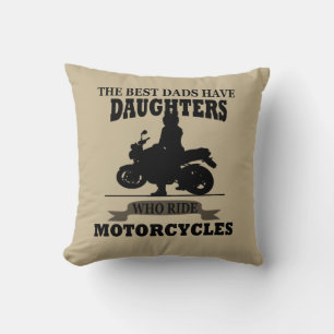Almofada motocicleta da melhor filha de pais