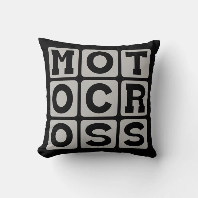 Almofada Motocross, esporte de motocicleta (Frente)