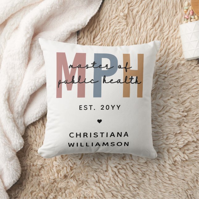 Almofada MPH Mestre Personalizado de Graduação em Saúde Púb (Cobertor)