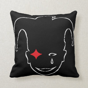 Almofada MTJ vermelho, preto e branco
