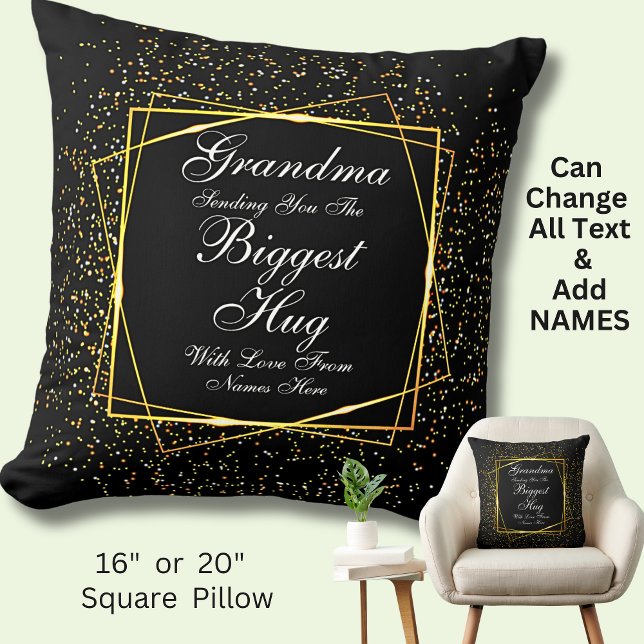 Almofada Mudar todo o texto Enviar o maior abraço para a ma (Criador carregado)