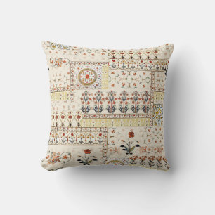 Almofada Mughal Floral Paisley: Elegância Digital Étnica.