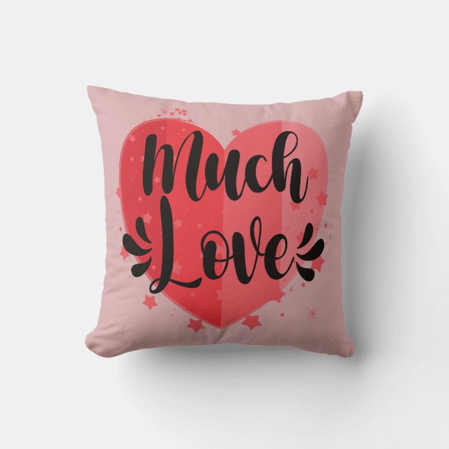 Almofada Muito Amor, Grande Coração (Frente)