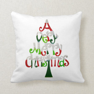 Almofada Muito árvore do Feliz Natal