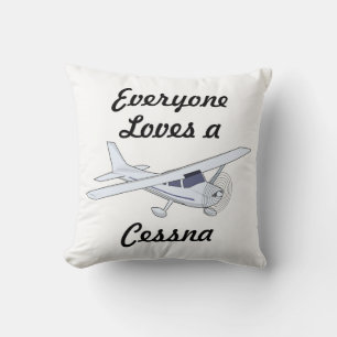 Almofada Muito Legal Todo mundo ama uma Cessna