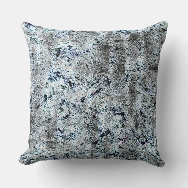 Almofada Muito rústico fungo prateado sujo de (Frente)