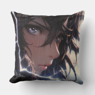 Almofada Mulher Anime Guerreira