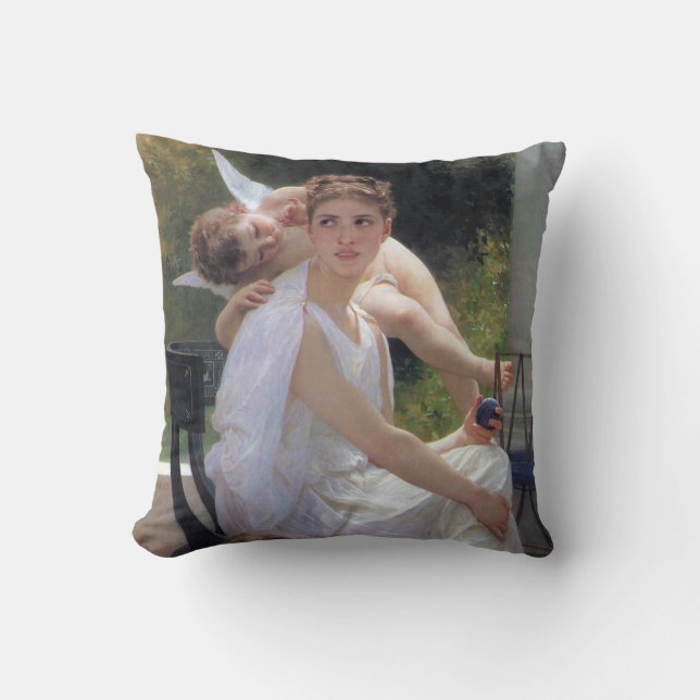 Almofada Mulher com Cupido, Bouguereau (Frente)