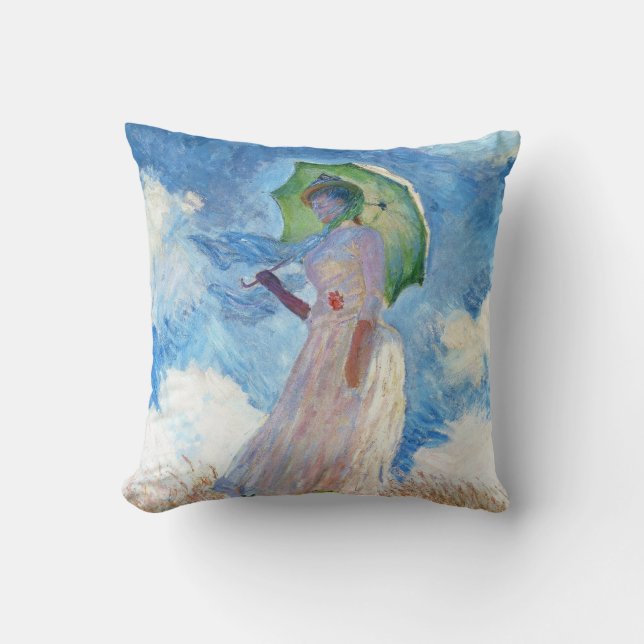 Almofada Mulher com um parasol Claude Monet (Frente)