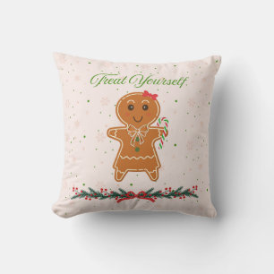 Almofada Mulher de Biscoito de Gengibre de Natal