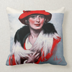 Almofada Mulher em Red Hat