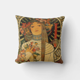 Almofada Mulher floral bonito