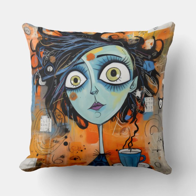 Almofada Mulher Maravilha Julianna Doodlewell (Frente)