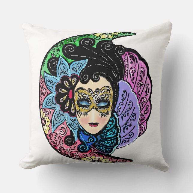 Almofada Mulher mascarada (Frente)
