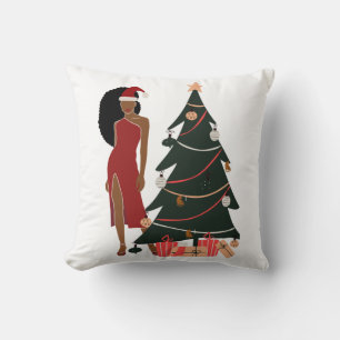 Almofada Mulher Negra Leo Zodiac Natal