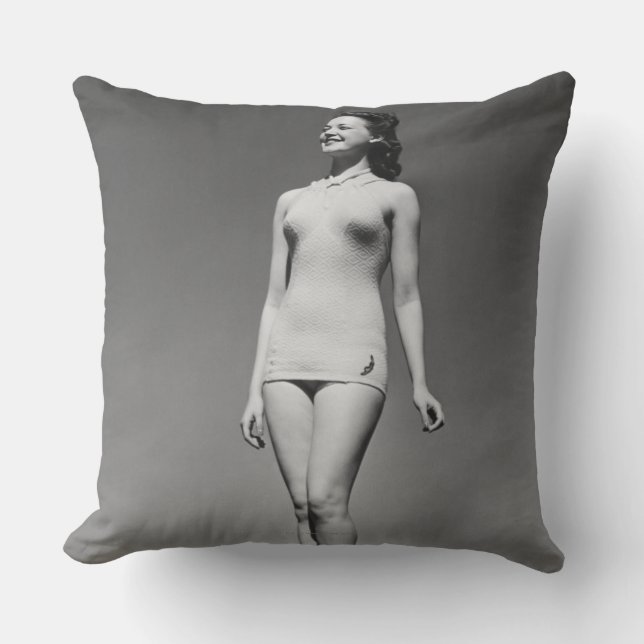 Almofada Mulher no roupa de banho (Frente)