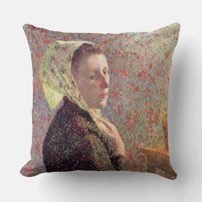 Almofada Mulher que veste um lenço verde, 1893 (Frente)