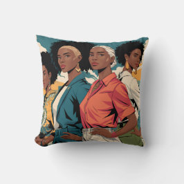 Almofada Mulheres com Força na Moda Urbana