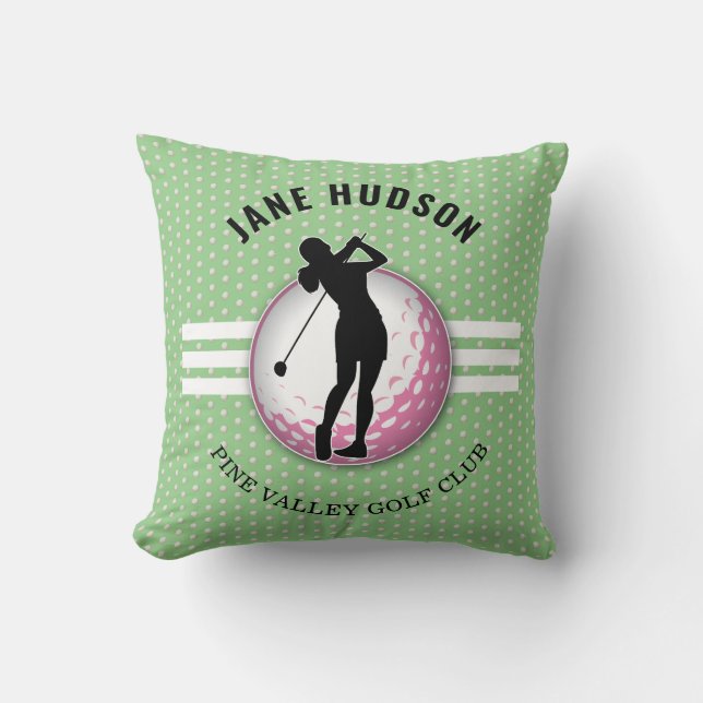 Almofada Mulheres Elegantes Design de Golfe (Frente)