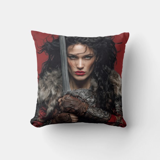 Almofada mulheres guerreiras viking (Frente)