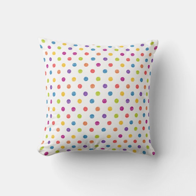 Almofada Multi-Color, Polka-ponto Pillowl (Frente)