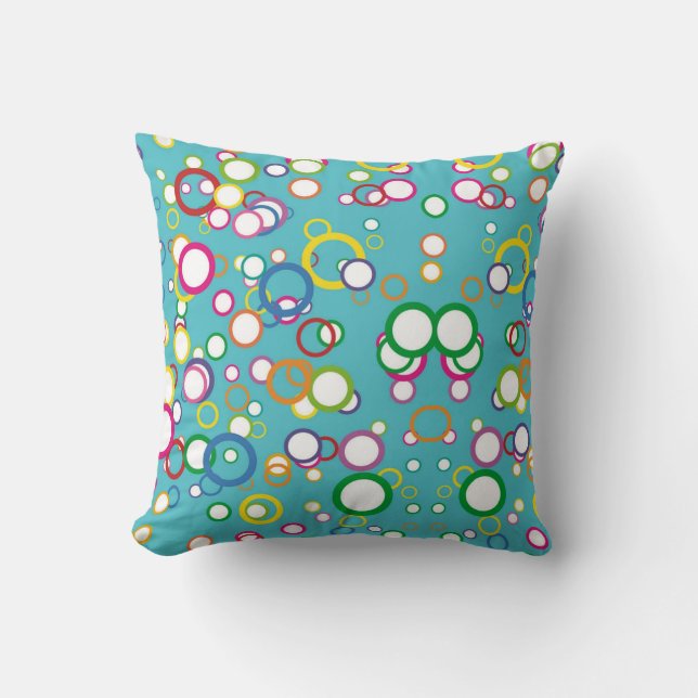 Almofada Multicolor Bubbles American MoJo Travesseiros (Frente)