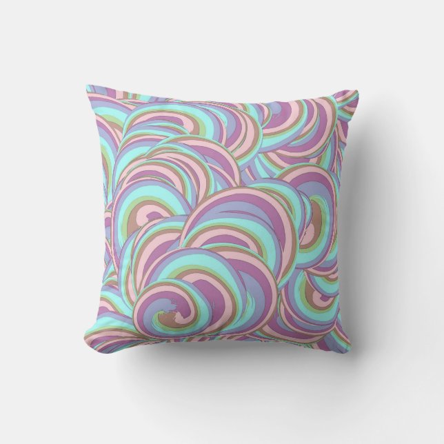 Almofada Multicolor Swirls Pattern (Frente)