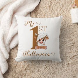 Almofada Múmia Vaca Personalizada Meu 1º Halloween
