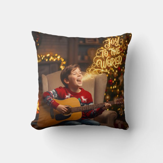 ALMOFADA MUNDO DE ALEGRIA TEMA DE NATAL OU QUALQUER MOMENTO (Frente)
