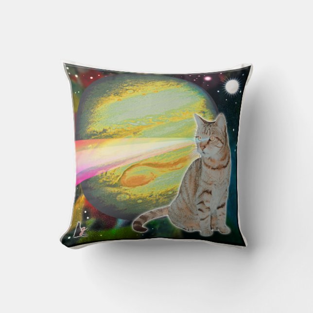Almofada Musgo-Corpo de Gato a Laser (Frente)
