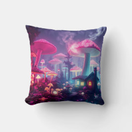 Almofada Mushroom Bungalow Neon Wallpapers, Presentes, Trav