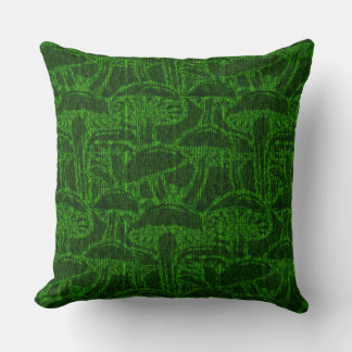 Almofada Mushroom story pattern throw pillow