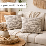 Almofada Mushroom story pattern throw pillow<br><div class="desc">Mushroom story pattern throw pillow</div>