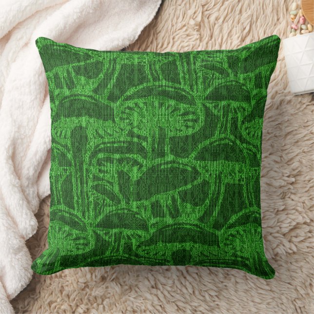 Almofada Mushroom story pattern throw pillow (Cobertor)