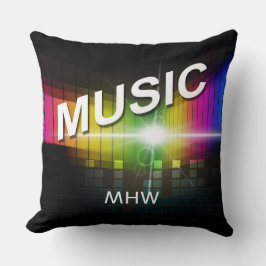 Almofada Music Illustration travesseiros decorativos person