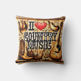 Almofada Música country.