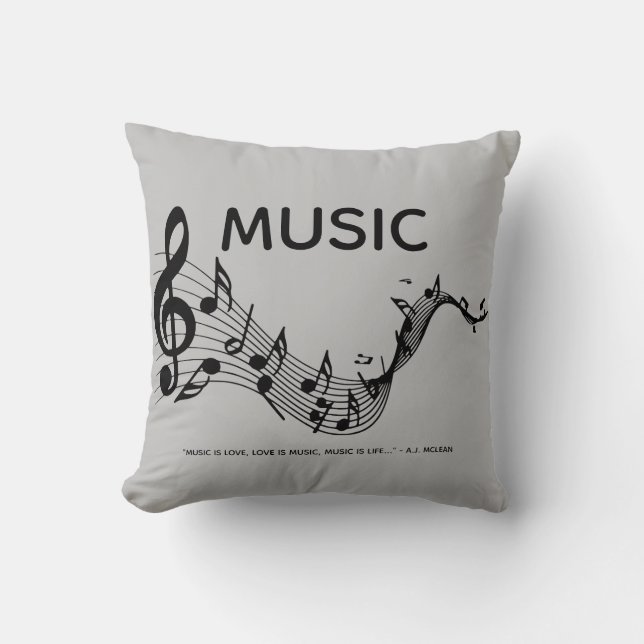 Almofada Música é Amor (Frente)