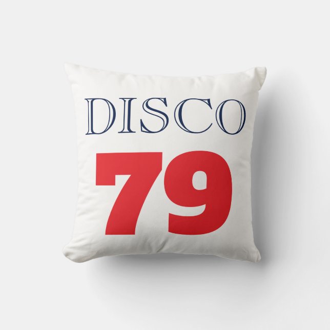 Almofada Música Entretenimento Disco 79 Pop Art Retro (Frente)