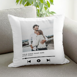 Almofada Música Personalizada De Amor Com Casal De Fotograf
