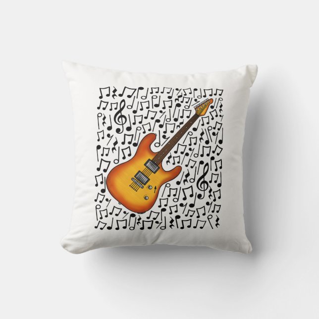 Almofada Musical de Guitarra Elétrica (Frente)